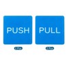 Unique Bargains Acrylic Self-Adhesive Business Square Push Pull Door Sign 4 Pcs - 3 of 4