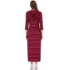 BLUEMING Womens 3/4 Long Sleeve Maxi Hoodie Dress Casual Pocket Slim Pullover Sweater Dress Travel Outfits - 2 of 4