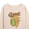 Women's - Marvel - Guardians of the Galaxy Groot Characters Lightweight French Terry Wide Neck Long Sleeve Shirt - 2 of 4