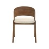 Meridian Furniture,Woodson Beige Linen Textured Fabric Dining Chair, Set of 2 - 2 of 4