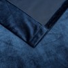 Kate Aurora Royal Living 2 Pack Rod Pocket Light Filtering Velvet Window Curtain Panels - 4 of 4