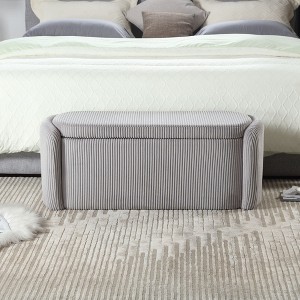 CAVINAS Versatile Storage Ottoman Bench with Storage,Living Room Ottoman with Soft-Close Hinges,End of Bed Bench for Entryway - 1 of 4