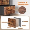 Resenkos 8 Drawer Dresser Fabric Storage Tower, Chest of Drawers for Bedroom, Sturdy Steel Frame, Wooden Top Brown - 4 of 4