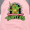 Girls' - Teenage Mutant Ninja Turtles - Logo Character Group Shirt Tail Raglan Graphic T-shirt - 2 of 4