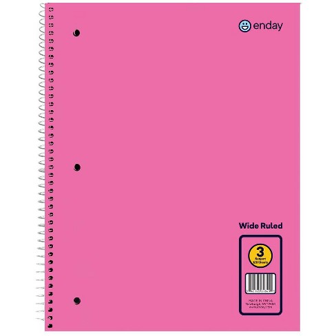 Blush 3-Subject Pocket Spiral Notebook, Notebooks