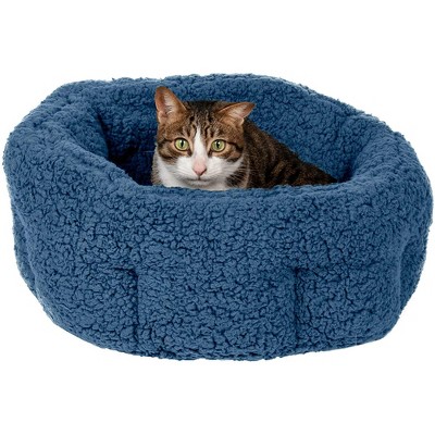 FurHaven Snuggle Terry Warming Hi-Lo Cuddler Bed