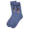 Memoi Giddy Up Pup Bamboo Blend Crew Socks - 3 of 4