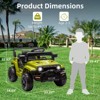 YTROPOW Ride On Truck Car, 12V Ride On Toy w/Parent Remote Control, Steering Wheel Music, 4-Wheel Spring Suspension, Led Lights - 4 of 4