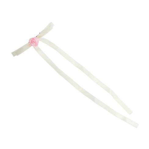 Unique Bargains Rose Bow Ribbon Hair Clips 1 Pc : Target