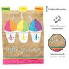 Magnolia Garden Hello Summer Fleur-de-lis Snowballs 13 x 18 Inch Polyester Garden Flag - 2 of 2