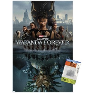Trends International Marvel Black Panther: Wakanda Forever - One Sheet Unframed Wall Poster Prints - 1 of 4