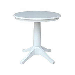International Concepts 30" Round Top Pedestal Table - 28.9"H - 1 of 4