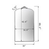 PAGED 66"x36" Arched Full Length Mirror,Oversized Leaning Floor Full Body Mirror with Metal Frame,Suitable for Bedroom,Living Room - 3 of 4