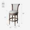 Maven Lane Pullman Swivel Bar Stools with Fabric - 2 of 4