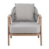 Outdoor Patio Accent Chair with Cushions, Rope-Woven Garden Armchair with Comfortable Backrest for Balcony or Backyard–The Pop Home - 4 of 4