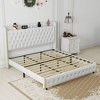 NicBex Full/Queen/King Upholstered Bed Frame with Star Galaxy Projector,Storage Tufted Wingback Headboard with USB Port,Music Speaker,Easy Assembly - 4 of 4