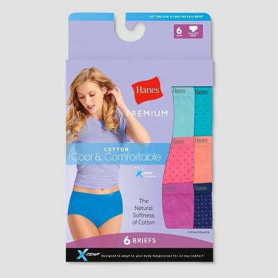 Hanes Premium Women's 6pk Cool & Comfortable Cotton Bikini Underwear With X- Temp - Colors May Vary 2Xl – Target Inventory Checker – BrickSeek