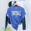 Simply Sage Market Women's Varsity Football Babe Short Sleeve Garment Dyed Tee - 3 of 4