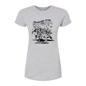 Women's - Marvel - Avengers Merry Marching Society Fitted Graphic T-Shirt - 1 of 3