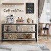 3-Tier Console Table with Storage Shelves, Industrial Rectangular Entryway & Sofa Table for Hallway, Living Room, Bedroom - 3 of 4
