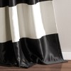 2pk 52"x84" Light Filtering Montego Striped Curtain Panels Off White/Black - Lush Décor - 4 of 4