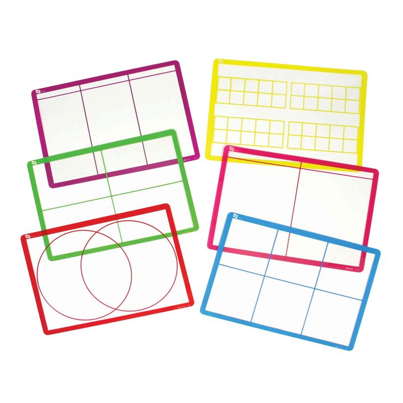SI Manufacturing Transparent Sorting Mats, 16-1/2 x 12-1/2 inches, Grades PreK and Above, 1 of 2
