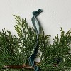 2pk 6" Cedar with Green Ribbon Mini Artificial Swag - Hearth & Hand™ with Magnolia - 3 of 3