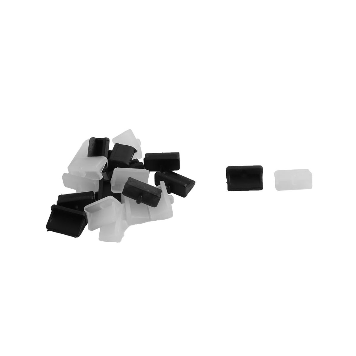 Unique Bargains Silicone Soft Plastic USB Port Dust Stopper 20 Pcs