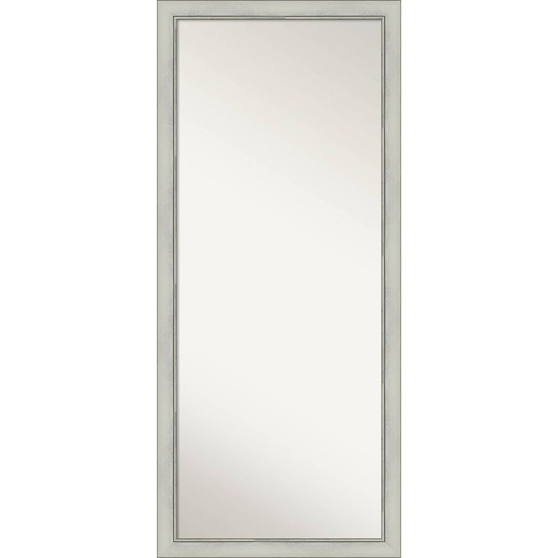 28&#34; x 64&#34; Non-Beveled Flair Silver Patina Full Length Floor Leaner Mirror - Amanti Art, 1 of 11