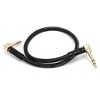 Monoprice Pro Audio Cable - 1.5 Feet- Black | 1/4 Inch (TRS) Male Right Angle to Male Right Angle 16AWG Cable Cord (Gold Plated) - Premier Series - 2 of 4