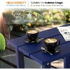VINGLI Outdoor Patio Side Table, Plastic Waterproof HDPE Adirondack Coffee End Tables, All Weather for Patio, Backyard, Pool, Indoor Use - 4 of 4