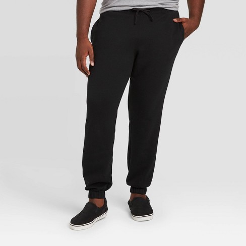 Men's Big & Tall Fleece Jogger Pants - Goodfellow & Co™ Black 5xlt