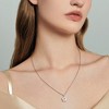 EVERLY JEWELRY | Sterling Silver 1 CT TW Lab Grown Diamond Fashion Pendant With Chain, 17-inch - 4 of 4