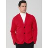 INSPIRE CHIC Men's Lightweight Notched Lapel Solid Color Long Sleeve Slim Fit Blazer - 4 of 4