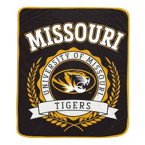 NCAA Missouri Tigers Crest Ultra Soft Blanket - 1 of 2