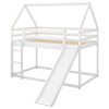 NicBex Twin Size Bunk Bed with Full-Length Guardrail and Slide,House Shape Loft Bed with Built-in Ladder,Noise Reduced Bunk Beds for Bedroom - 2 of 4