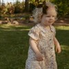 Organic Puff Sleeve Collar Dress - Tuscan Bloom - 3 of 4
