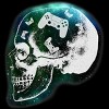 Girl's Design By Humans Gaming Is Always In My Skull Mind By COVI T-Shirt - 2 of 2