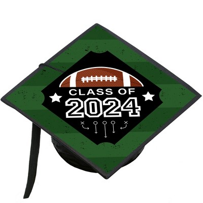 Big Dot Of Happiness Grad Football - 2024 Graduation Cap Decorations ...