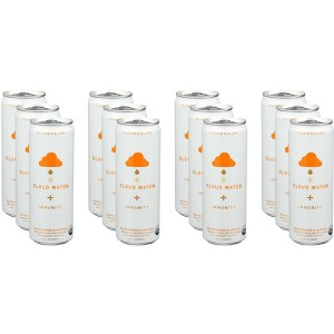Cloud Water Immunity Organic Blood Orange & Coconut Sparkling Water - Pack of 12 - 12 fl oz - 1 of 2