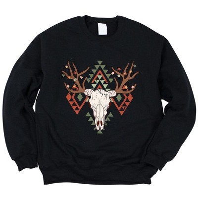 Simply Sage Market Women's Graphic Sweatshirt Christmas Bull