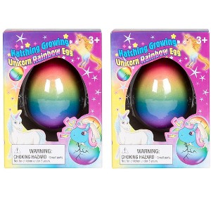 YMCtoy - Surprise Growing Hatching Unicorn Rainbow Eggs, Set of 2 - 1 of 4