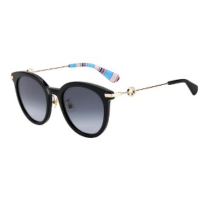Kate Spade KS Keesey/G/S 807_9O Womens Round Sunglasses Black 53mm - 1 of 3