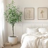 Artificial Tree Tall, Tropical Palm Tree UV Resistant Fake Plant in Pot,  with Realistic Silk Leaves, for Living Room Outside Patio Office - 2 of 4