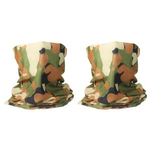 Unique Bargains Breathable Elastic Cycling Fishing Sport Neck Gaiter Face Masks 2 Pcs - 1 of 4