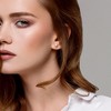 EVERLY JEWELRY | Cultured Freshwater Pearl Stud Earrings in Sterling Silver – Multiple Pearl color Options. - 4 of 4