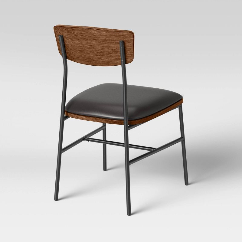 2pk Telstar Mid-Century Modern Mixed Material Dining Chair - Threshold™, 6 of 16