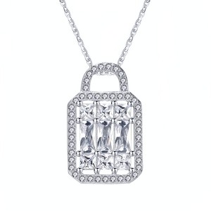Zina Pendant Necklace for Women Cubic Zirconia Sterling Silver Ginger Lyne Collection - 1 of 4