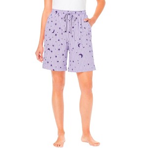 Dreams & Co. Print Pajama Shorts - 1 of 4