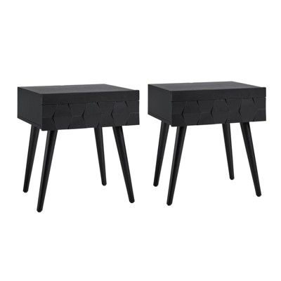 Javier End Mid-century Modern Table Set of 2 | ARTFUL LIVING DESIGN